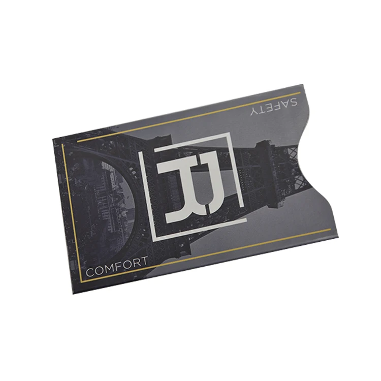 Aluminum Paper Credit Card RFID Blocking Card Sleeves RFID Blocking Sleeve Protectors