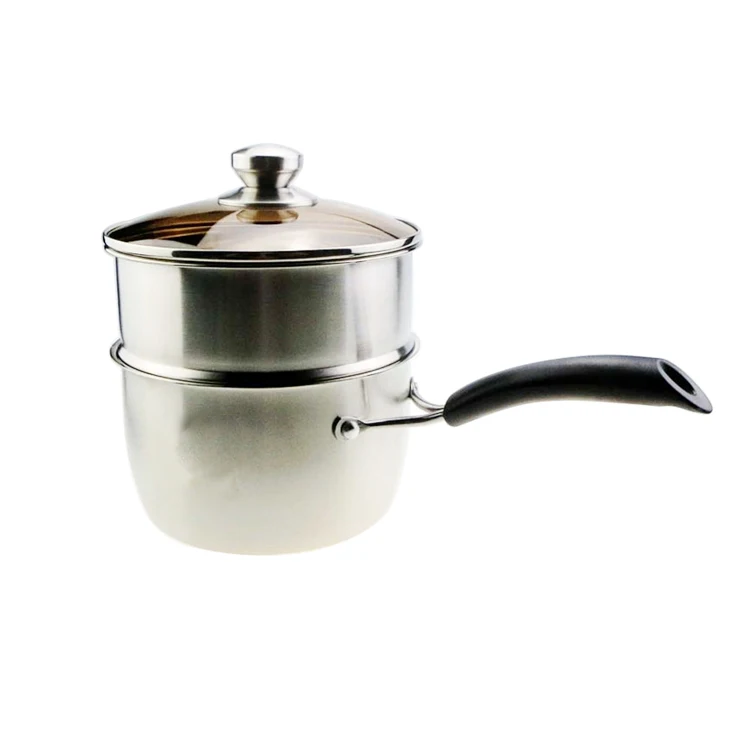 
Hot Sale Stainless Steel Multi-function Chicken Egg Steamer Pot Egg Cooker Egg boiler with Single Bakelite Handle 