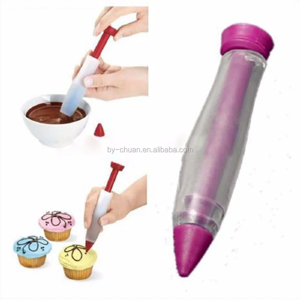 Food Writing Silicone Pen Chocolate Decorating tools Cake Mold Cream cup cookie Icing Piping Pastry Nozzles kitchen accessories