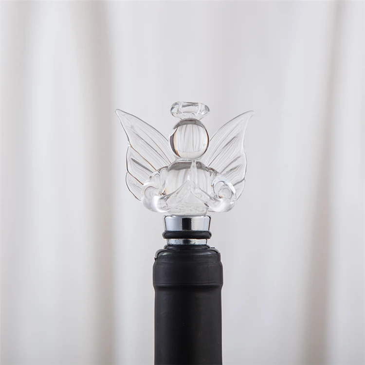 
2019 New Style Crystal Glass Red Wine Bottle Plug Bear Vacuum Plug Household 