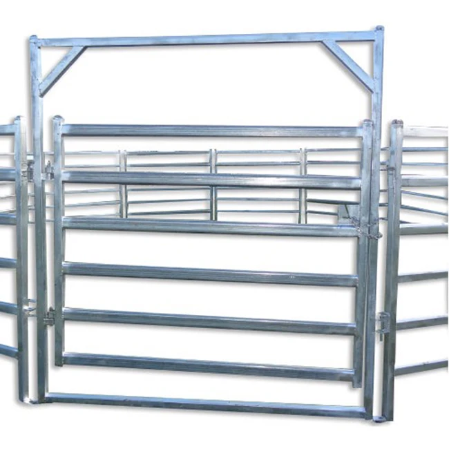 High Quality Welded Galvanized Utility Demountable Cattle Crush  horse round yard/pens panels