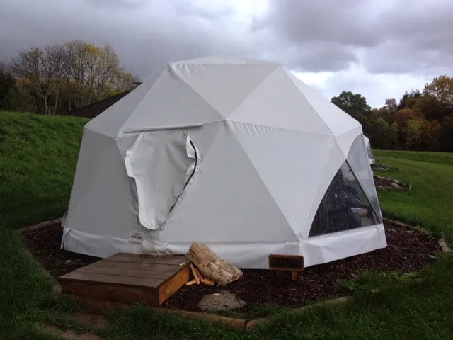 6m 8m 10m Outdoor Waterproof Luxury Geodesic Domeatest Durable Semi- permanent Building Hotel Glamping Tent for Sale