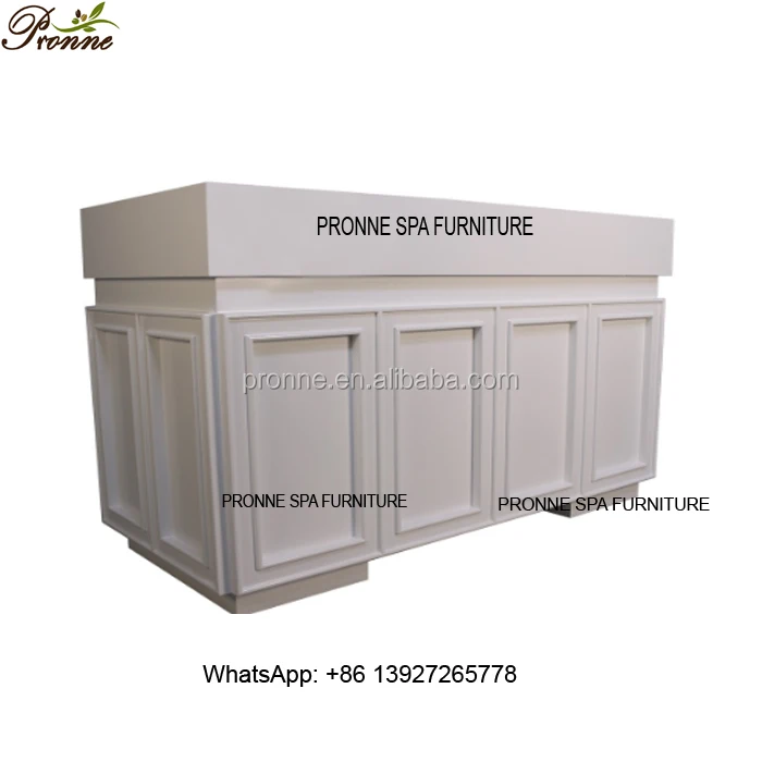 high quality beauty salon modern white big reception desk front desk wholesale