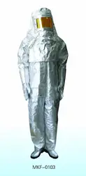 Aluminium silicon fire rescue fireman entry fireproof flame retardant suit