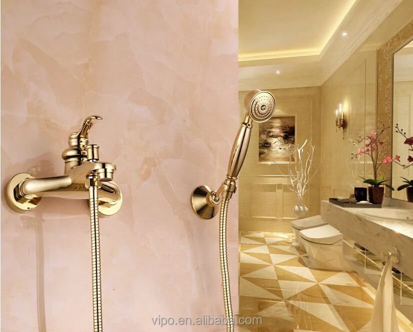 
PVD Gold Tub Shower Faucet set 0947 