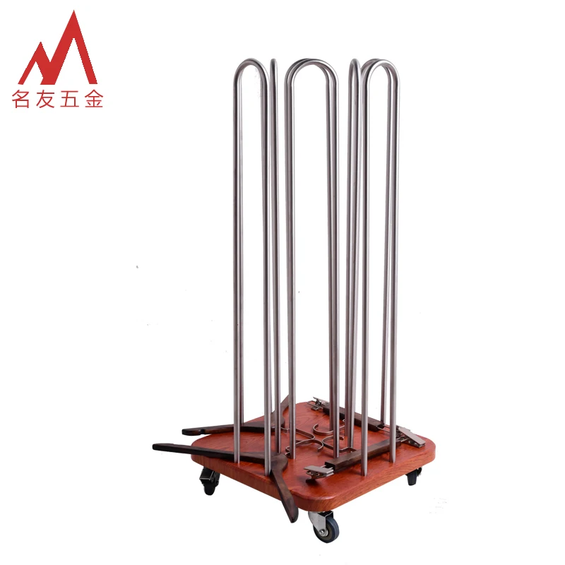 High capacity 4 directions stainless steel coat hanger collection tools