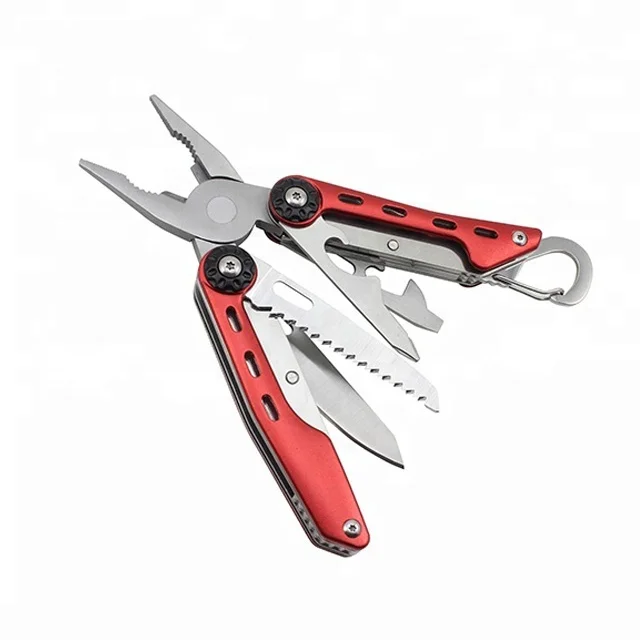 10 в 1 Складные карманные плоскогубцы мини Ручной многофункциональный инструмент с пряжкой для альпинизма