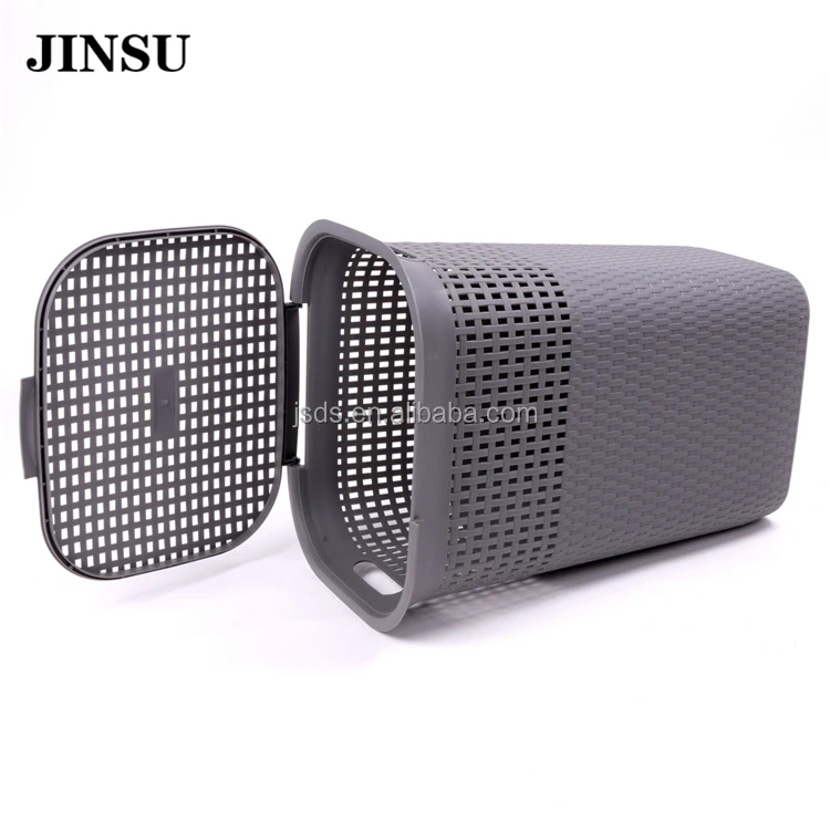 Plastic Laundry Basket Plastic Storage Basket Dirty Clothes Hampers with Handles Bathroom Clothes Storage Box