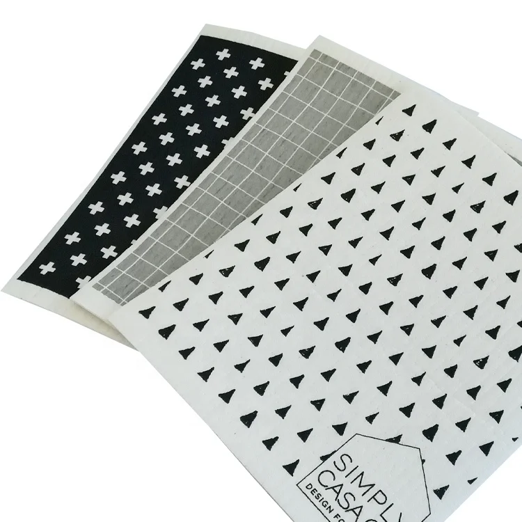 Super Cleaning Kitchen Cellulose Sponge Dishcloth Wipe for kitchen