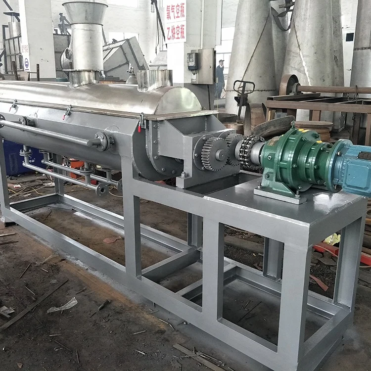 cow dung drying machine and KJG type paddle drying machine for slurry material like sludge