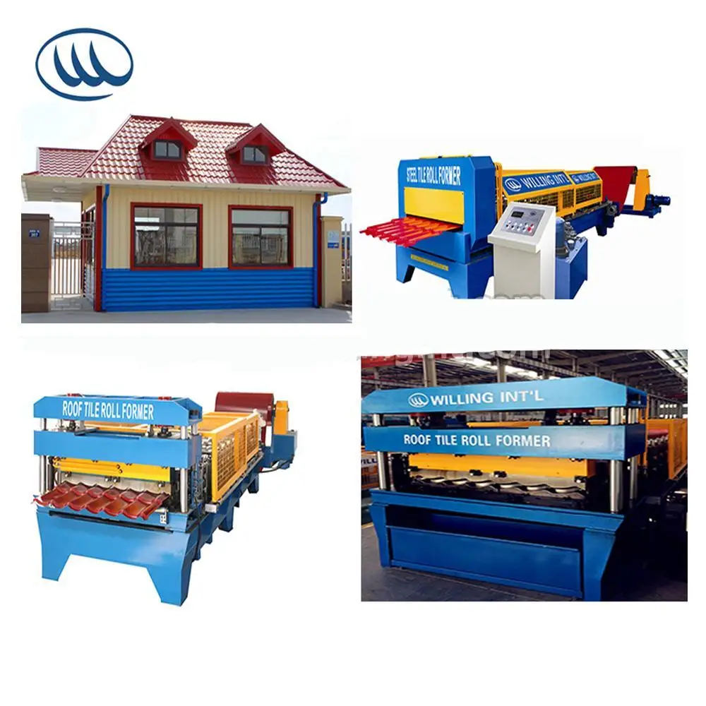 low prices stone-coated metal glazed sheet roof tile making machine
