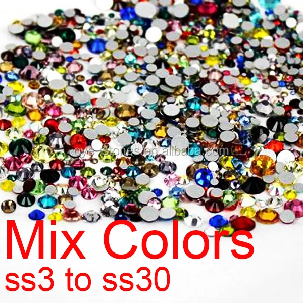 
Hot mix colors rhinestones 