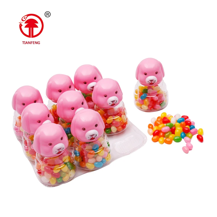 Dog cartoon bottle toy jelly bean candy halal candy