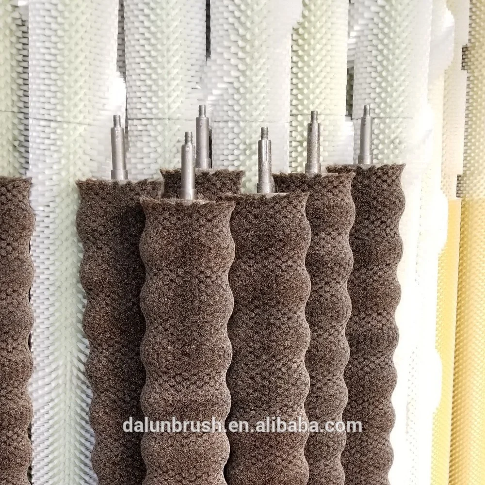 
newest design cylindrical roller brush fruit cleaning roller brush 