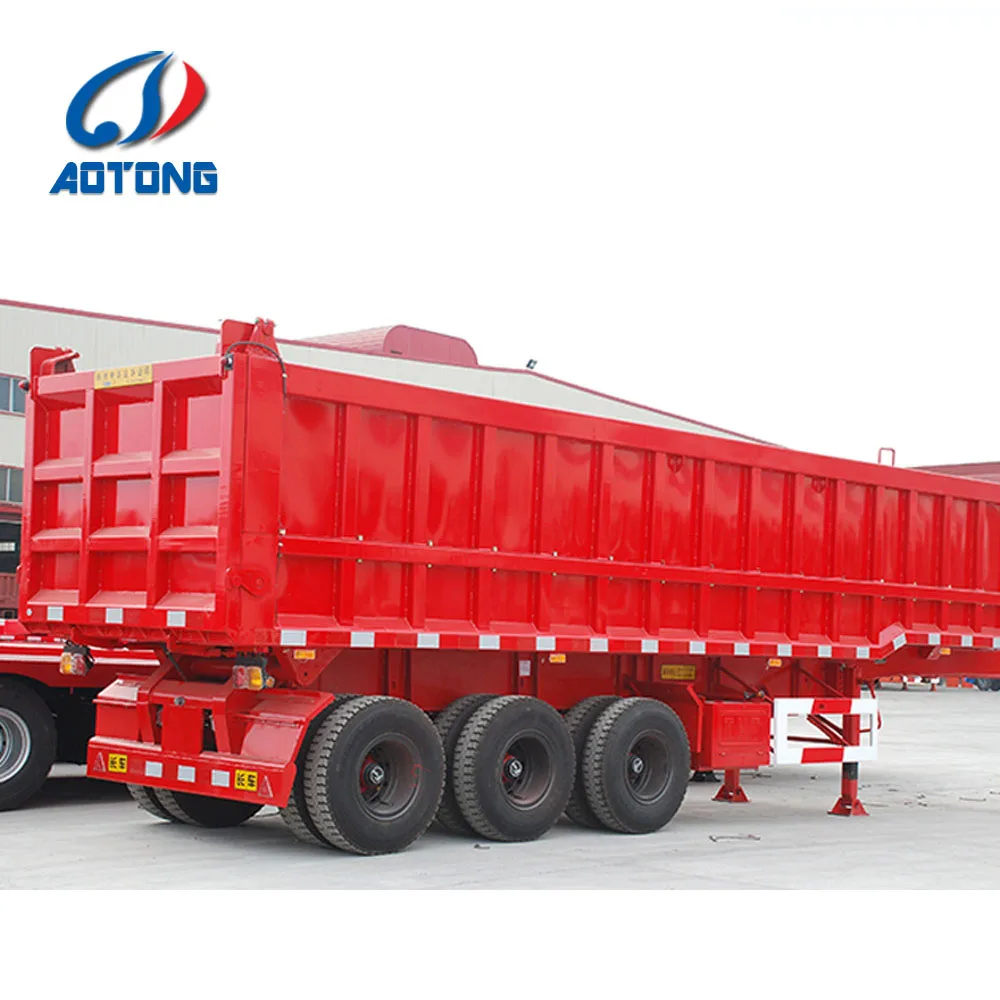 Direct selling 20 cbm 2 axles dump trailer/rear tipping trailer for sale
