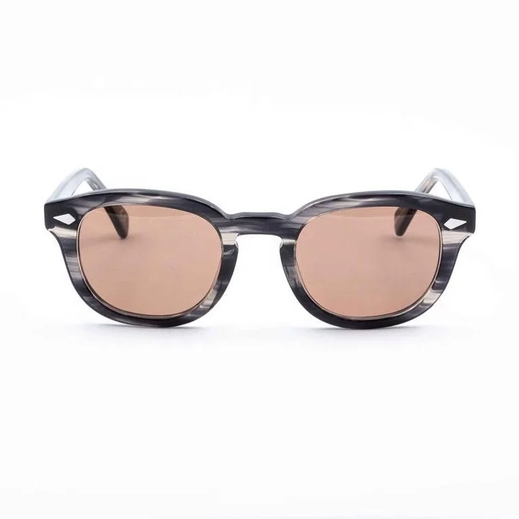 
ready stock vintage sunglasses for man woman fashion retro round acetate sunglasses high quality italy design custom logo 
