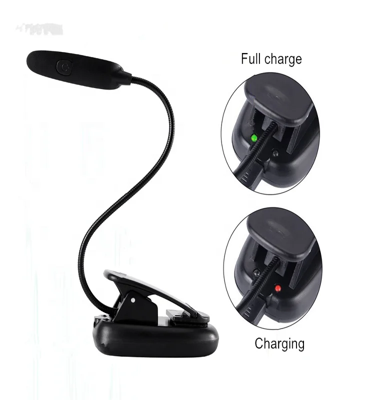  7 LED лампа для чтения с 9 уровня теплый белый свет холодный яркость USB перезаряжаемые Уход за глазами клип на детей