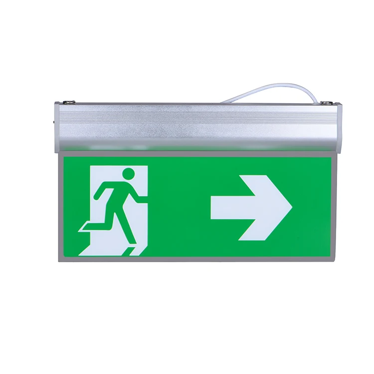Shenzhen factory 3 years warranty CE RoHS high brightness LED fire emergency Exit sign font