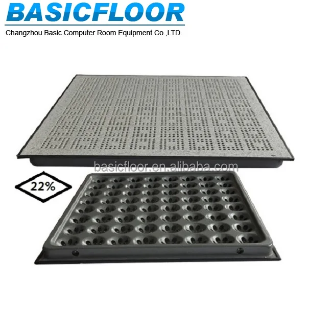 
Wholesale anti-static access flooring tile steel perforated raised floor 