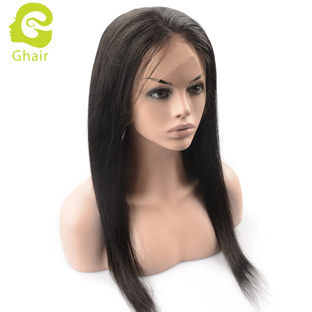 360 lace frontal wig cap for wig making virgin human hair straight wave
