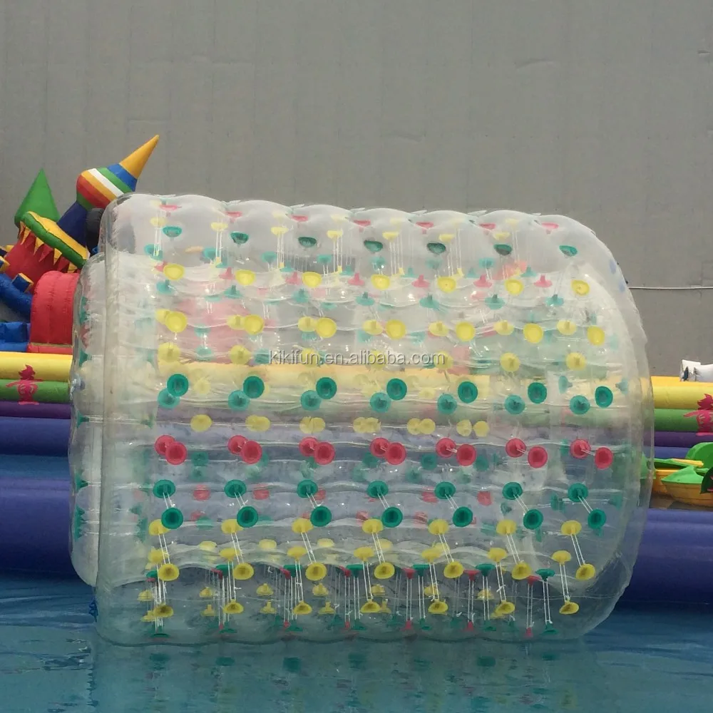 Colorful and shining wheel inflatable pool floats human sized bubble ball