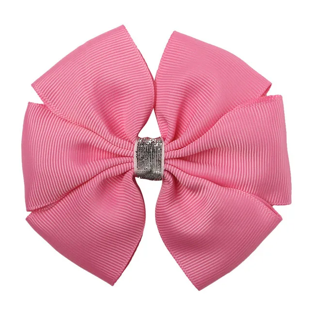 20pcs grosgrain Ribbon 4 inch boutique hair bows girl Hair bow with alligator clips