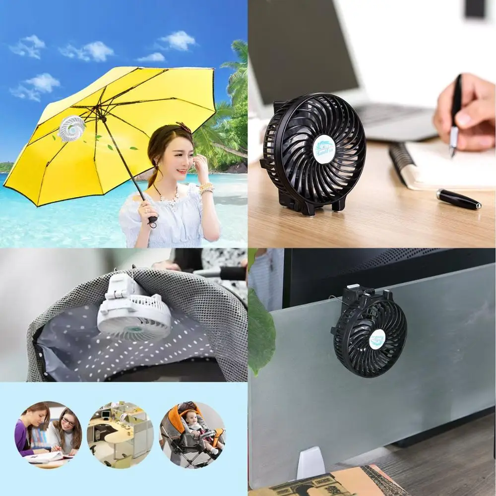 Shenzhen Manufacturer Baby Portable Mini Gift 18650 Li Ion Rechargeable Battery Fan