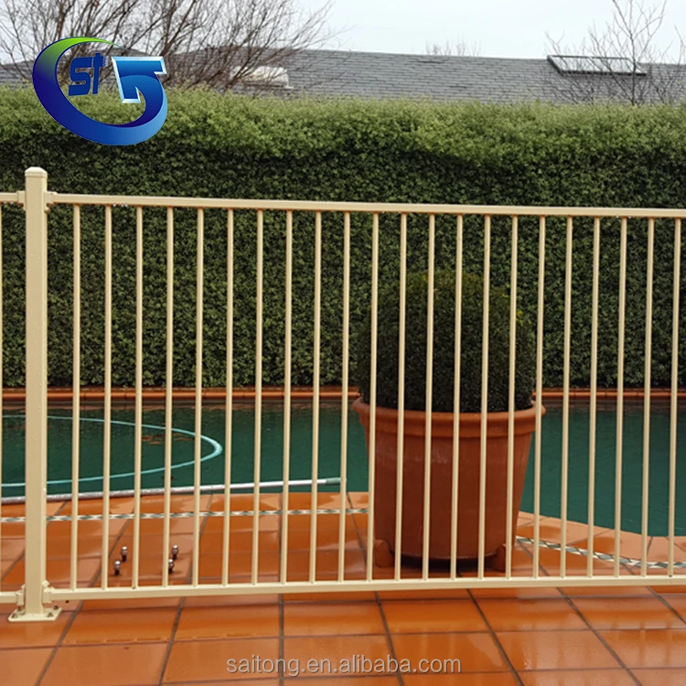 Super Quality Swimming Pool Fence Panels Aluminum Fence flat panel For Garden Fence