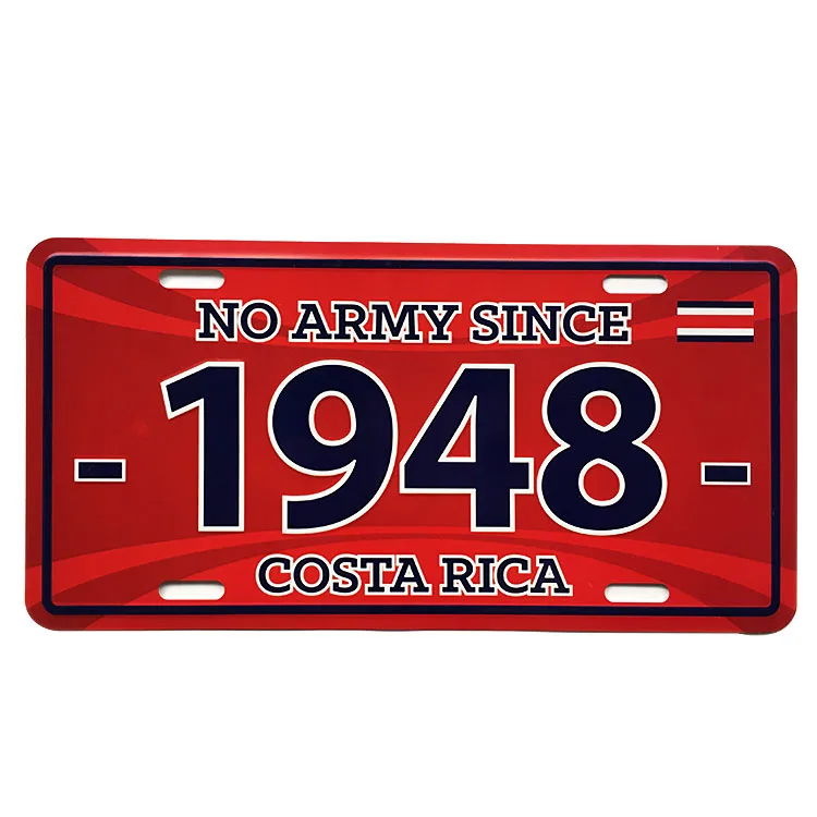 High Quality Custom Design Bicycle License Plate Embossed Bike Number Plate Aluminum Bike License Plate