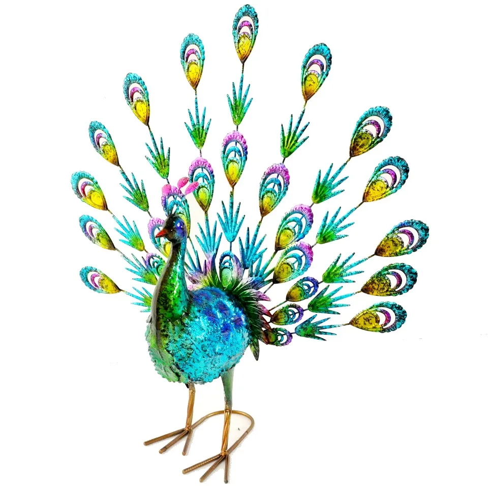real size decorative Metal Art Peacock