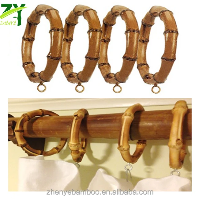 ZY404 Bamboo Curtain Rings bamboo curtain accessories bamboo rain rings  in Low Price !