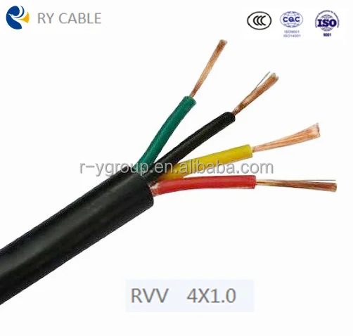 2021 Low voltage rvv insulated electric power cable 4x1.5mm2