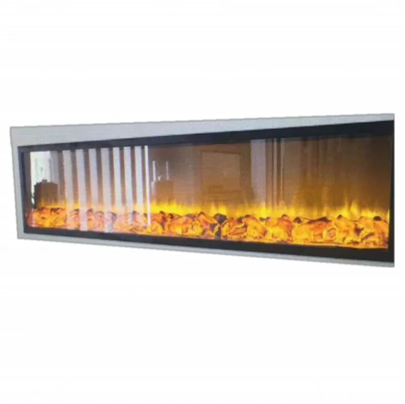 
1500mmx500mmx200mm(H*D*W)mm Dimensions and Matt Black Colour cold rolled steel build electric fireplace  (60808299175)