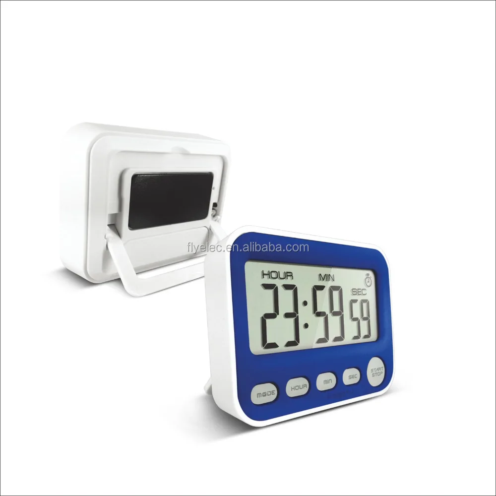 2024 Jumbo LCD pretty modern digital table alarm clock with timer