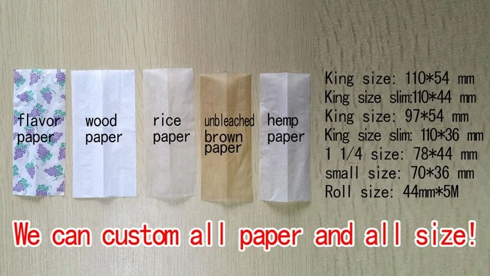 
Hemp rolling paper kingsize slim slow burn organic paper 