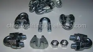 Rigging Hardware DIN741 Galvanized steel wire rope clip/wire rope clamp/wire rope fittings