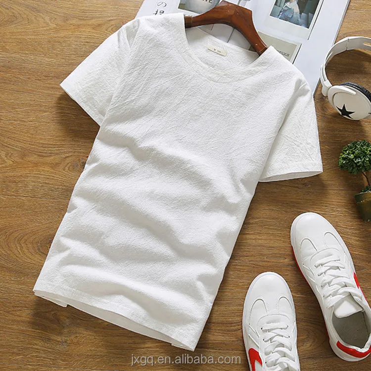 bangladesh hemp cheap plain color round neck hemp t-shirts