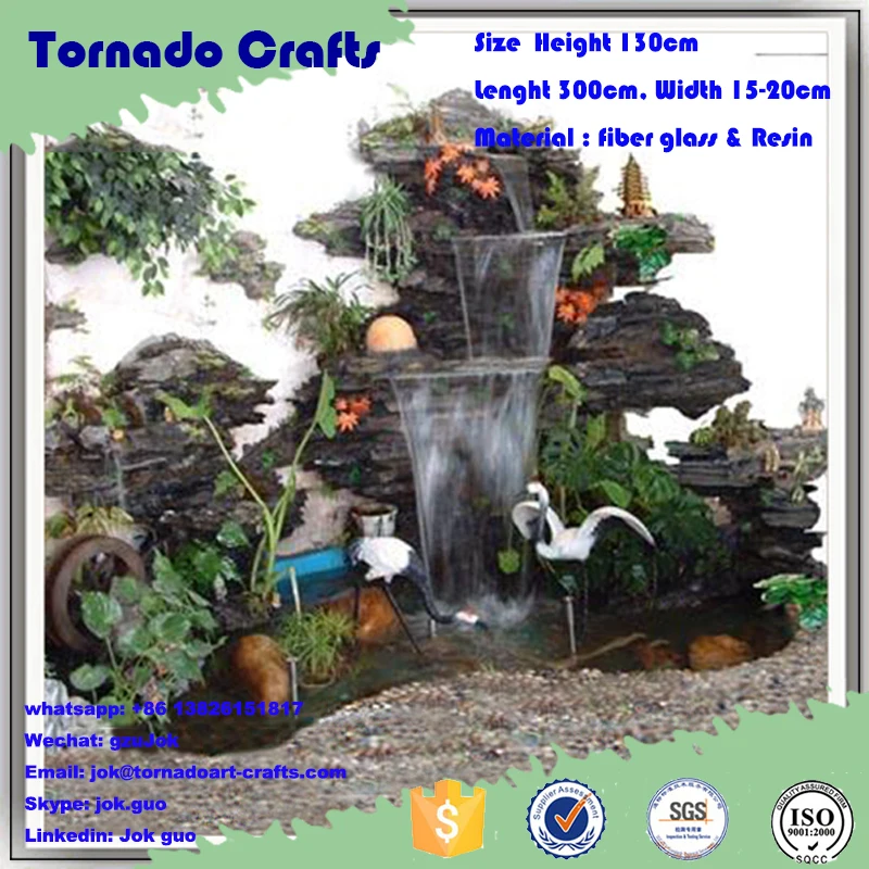 all types of rockery home decor indoor wall waterfall fountains artificial fake rock sale