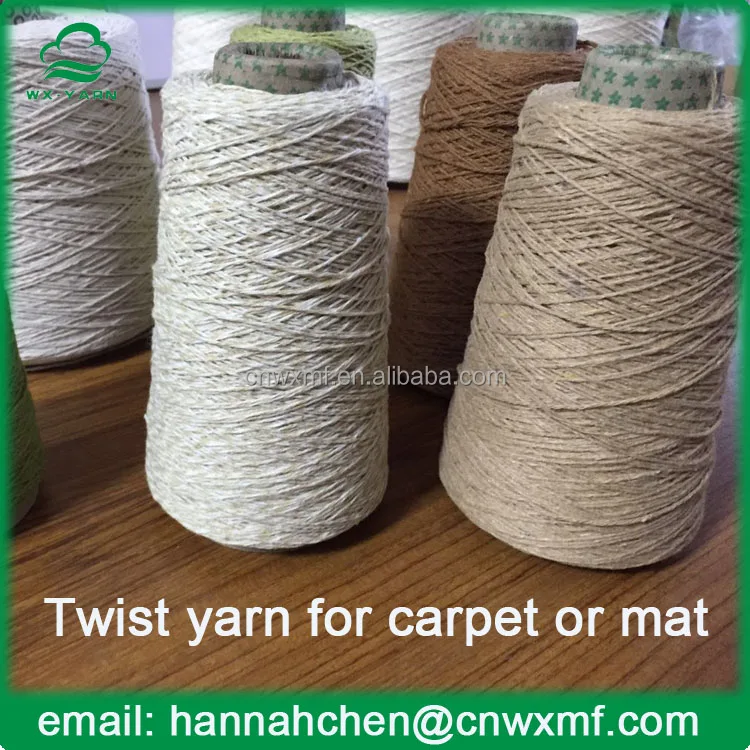 Многоцветный твист пряжа для ковер, хлопчатобумажной пряжи витая