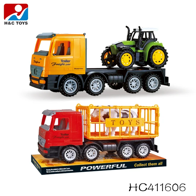 Plastic Friction Farm Toy Tractors Hot Sale Kids Toys