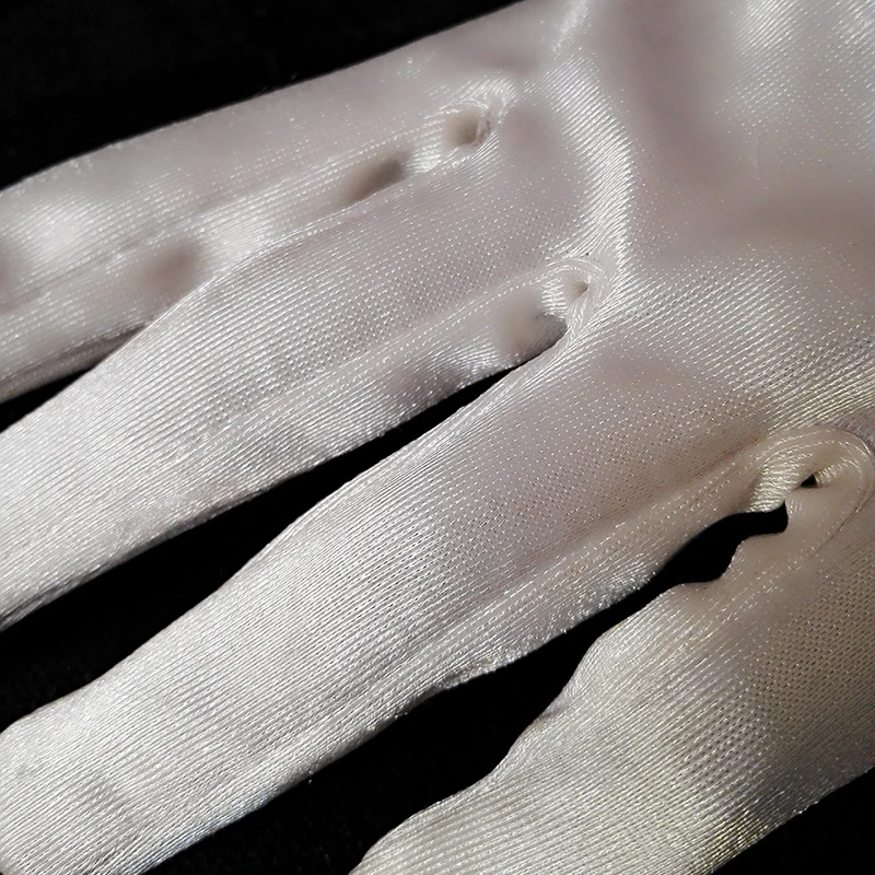 
Bridal Accessories Wholesale Half-palm Finger Gloves Show the Finger Sleeves of Spandex Elastic Satin Clothing for Stage Use 
