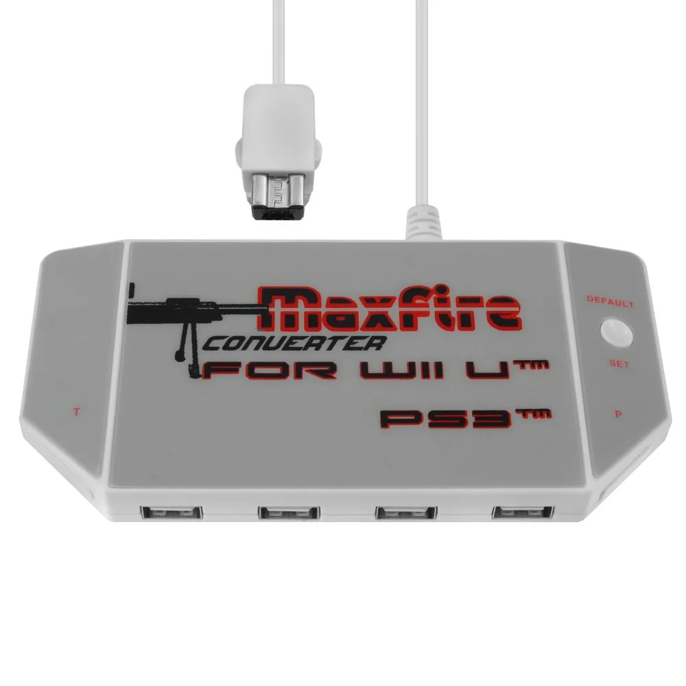 For Xbox 360 For Wii U For PS3 USB Controller Converter Maxfire FPS Keyboard Wired