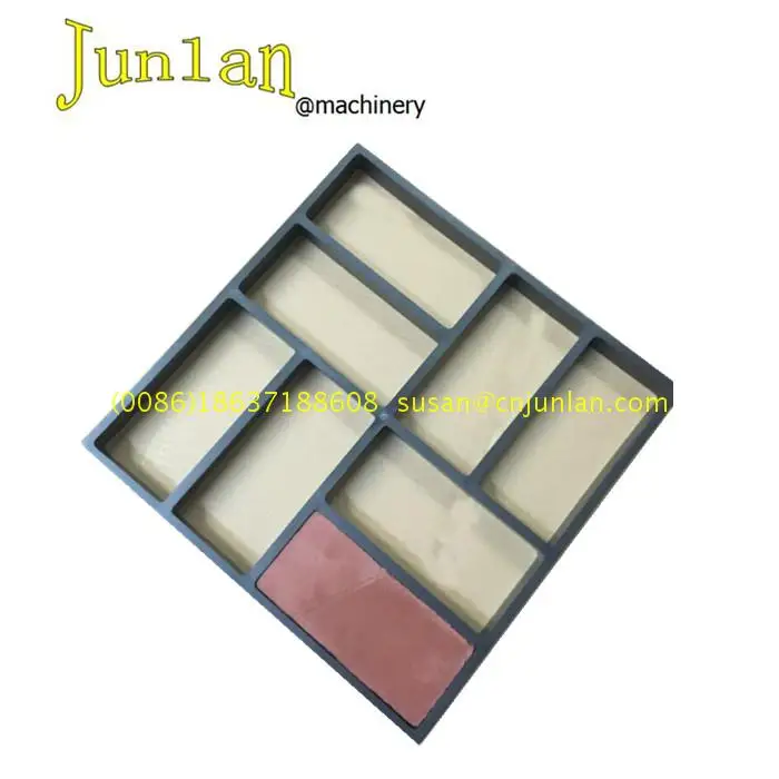 DIY style plastic moulds for make interlock concrete paver