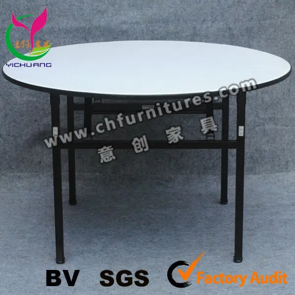 Factory supply high quality BV certificate foldable hotel banquet round table YCX-T01-1