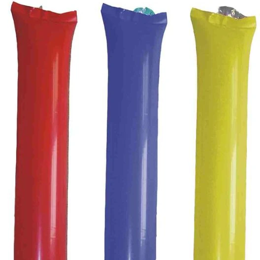 
Blank self- sealing cheering pom poms PE material inflatable cheering 