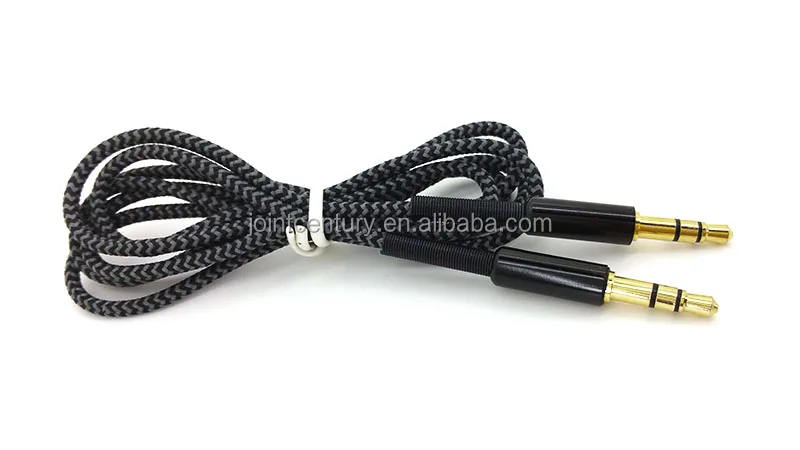 UNIQUE 3.5mm AUX Cable with Metal Shell for Car Audio Video Cables from China Professional Manufacturer