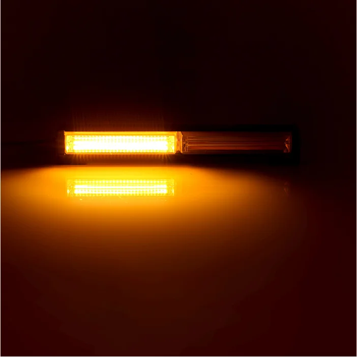 yellow lamp flash led 20W work light warning lamp strobe Cob light bar for offroad vehicle outdoor light