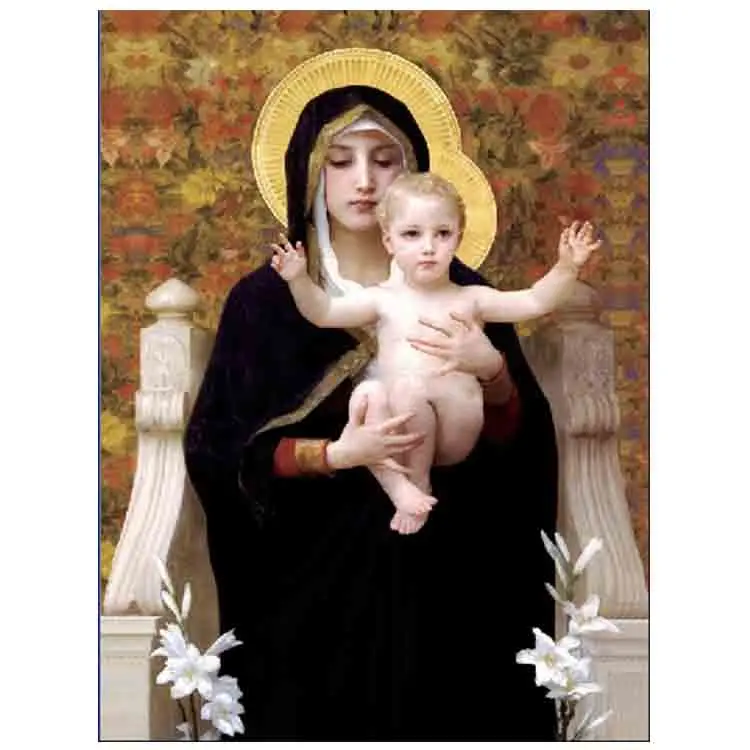 Mary Cross 3D Lenticular Picture of Jesus Christ 5D Picture Lenticular Printing for Home Decoration