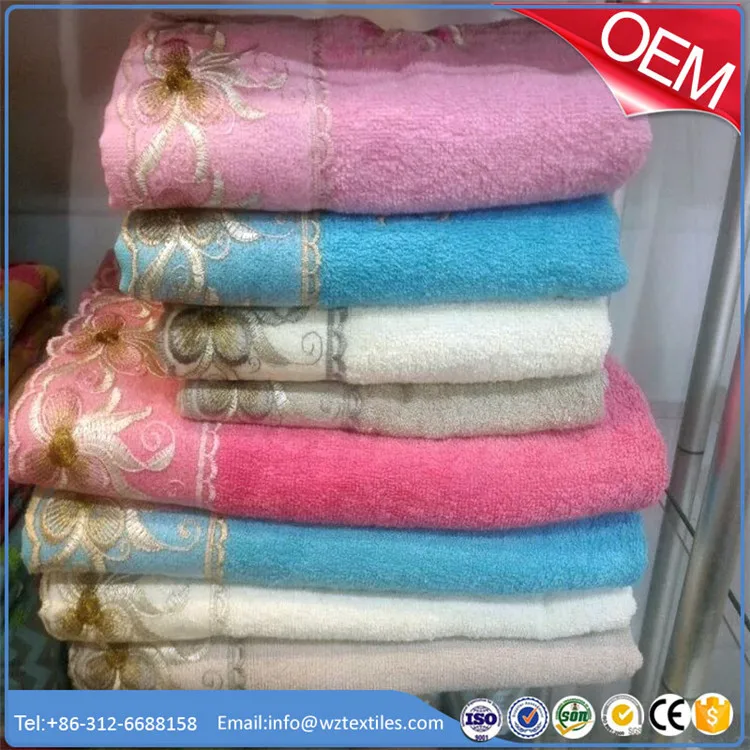 100% Terry Cotton Towelling Fabric Patterned