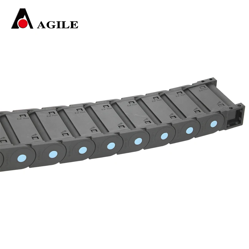 25*75 MTK series CNC reinforced nylon enclosed cable chain